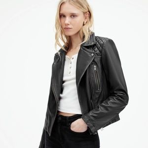All Saints Leather Conroy Biker Jacket